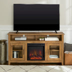58-inch 2-Door Highboy Fireplace TV Stand with Storage