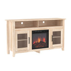 58-inch 2-Door Highboy Fireplace TV Stand with Storage
