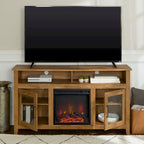 58-inch 2-Door Highboy Fireplace TV Stand with Storage