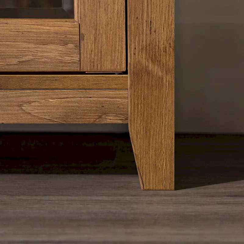 58-inch 2-Door Highboy Fireplace TV Stand with Storage
