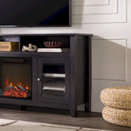 58-inch 2-Door Highboy Fireplace TV Stand with Storage