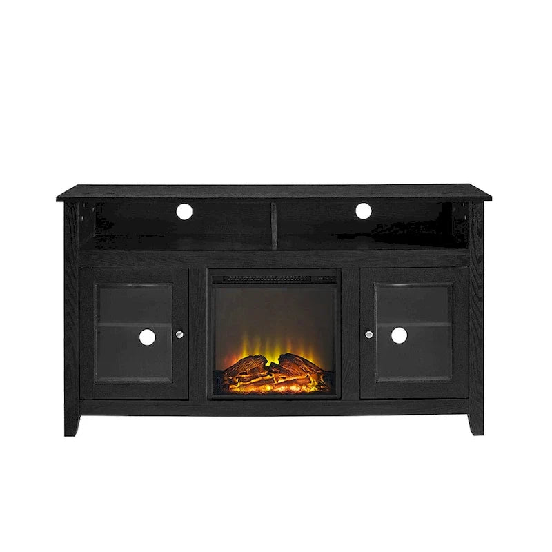 58-inch 2-Door Highboy Fireplace TV Stand with Storage