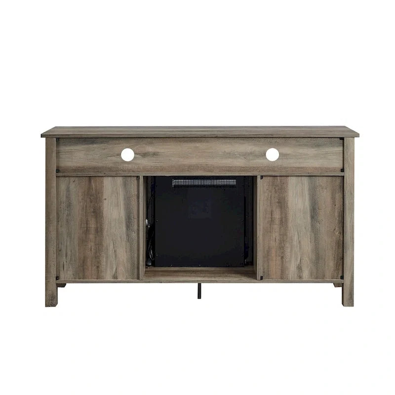 58-inch 2-Door Highboy Fireplace TV Stand with Storage