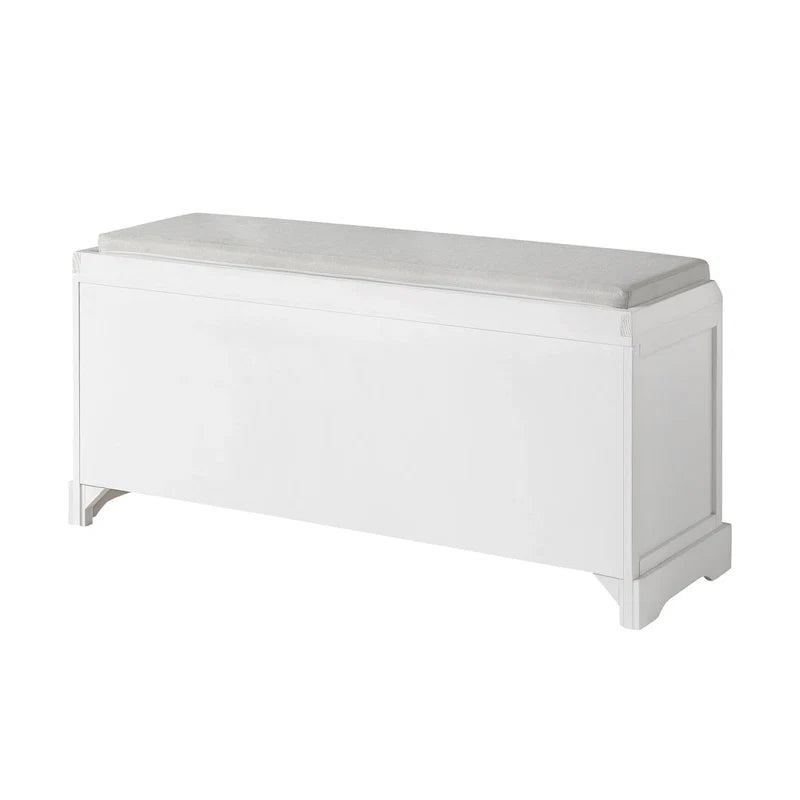 Storage Bench with Cushion, 3 Drawers and 3 Baskets