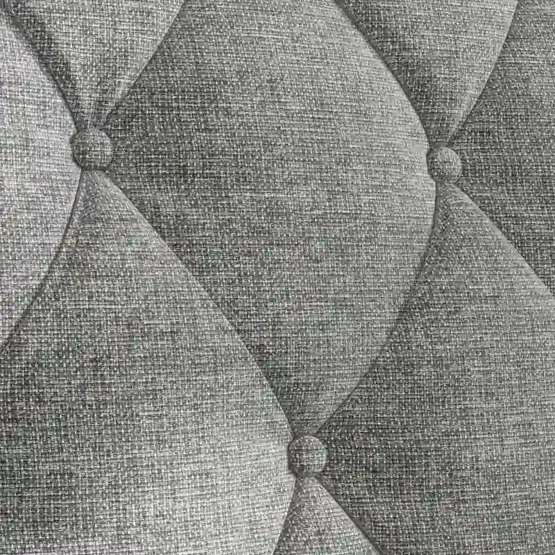 78.75 3-Seater Fabric Sofa with Tufted Back – Grey