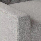 78.75 3-Seater Fabric Sofa with Tufted Back – Grey