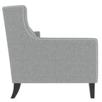 78.75 3-Seater Fabric Sofa with Tufted Back – Grey