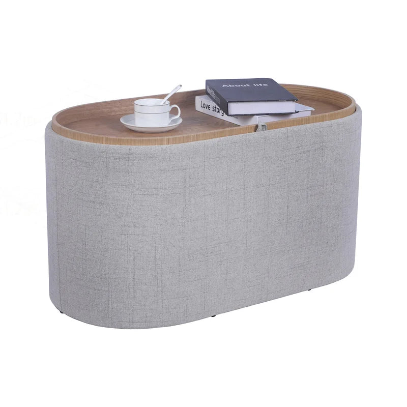 Reversible Storage Ottoman, 30 Wide