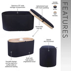 Reversible Storage Ottoman, 30 Wide