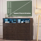 8-Drawer Dresser with Charging Station and LED Lights