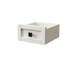46.5 Farmhouse Makeup Vanity Desk with Adjustible LED Lighted Mirror and Charging Station for Bedroom