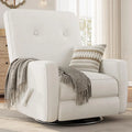 360° Swivel Glider Recliner Chair with Adjustable Footrest
