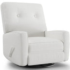 360° Swivel Glider Recliner Chair with Adjustable Footrest