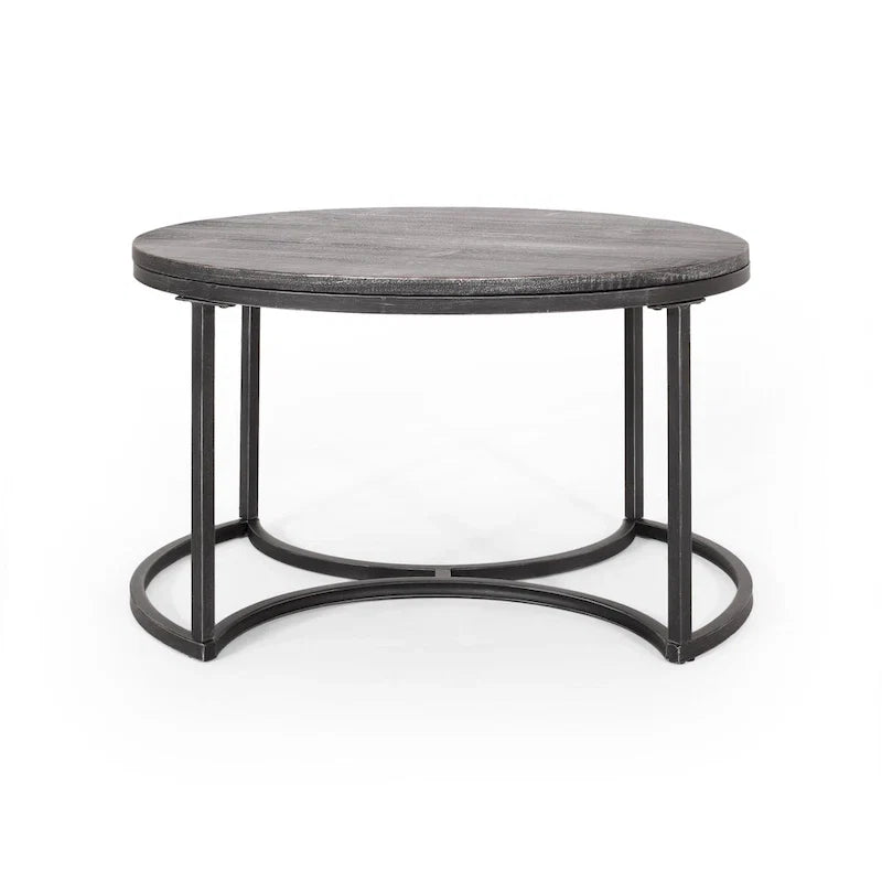 Modern Industrial 3-Piece Coffee Table Set