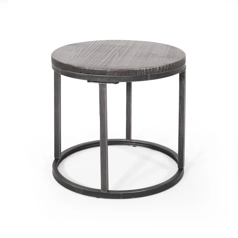 Modern Industrial 3-Piece Coffee Table Set