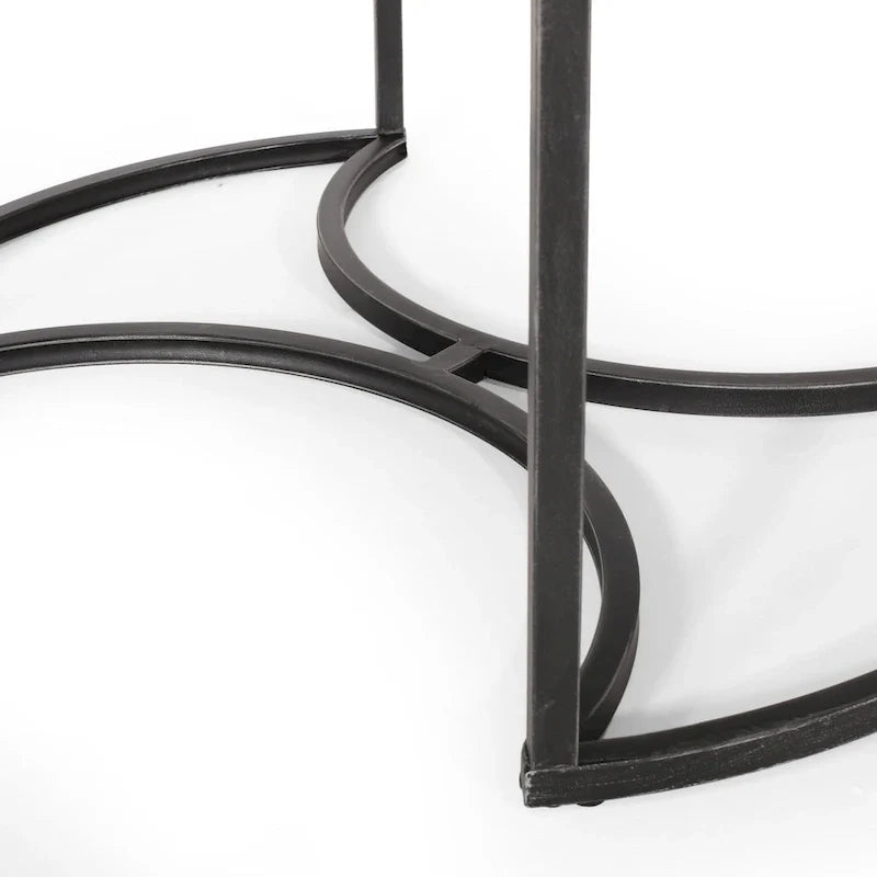 Modern Industrial 3-Piece Coffee Table Set