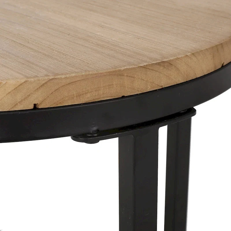 Modern Industrial 3-Piece Coffee Table Set