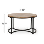 Modern Industrial 3-Piece Coffee Table Set
