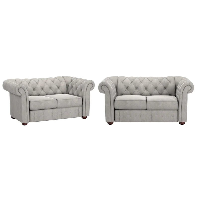Chesterfield Loveseat with Button Tufting