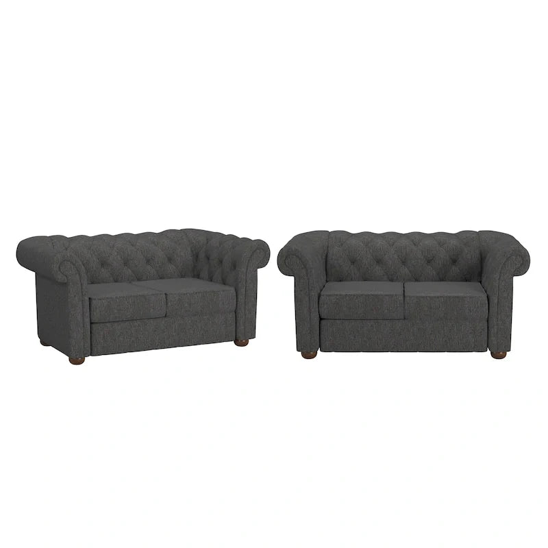 Chesterfield Loveseat with Button Tufting