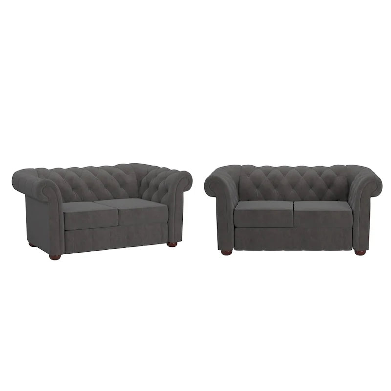 Chesterfield Loveseat with Button Tufting