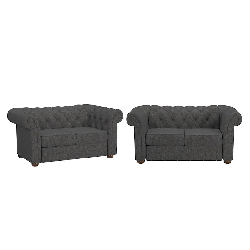 Chesterfield Loveseat with Button Tufting