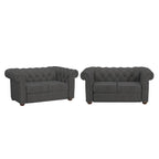 Chesterfield Loveseat with Button Tufting