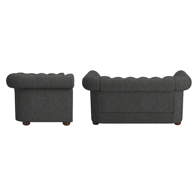 Chesterfield Loveseat with Button Tufting