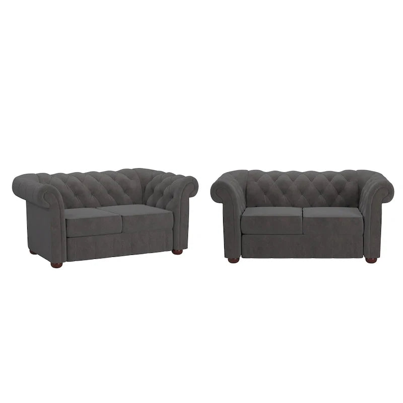 Chesterfield Loveseat with Button Tufting