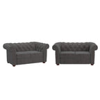 Chesterfield Loveseat with Button Tufting