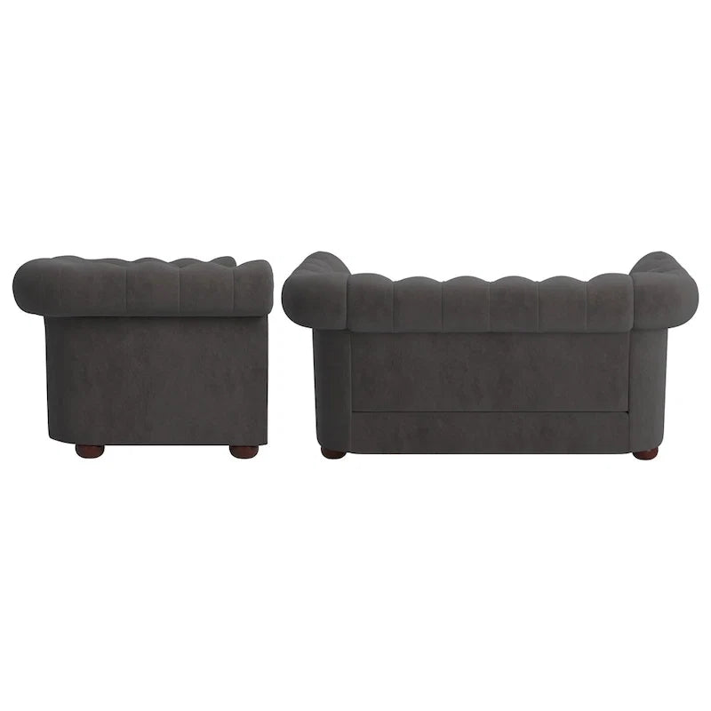 Chesterfield Loveseat with Button Tufting