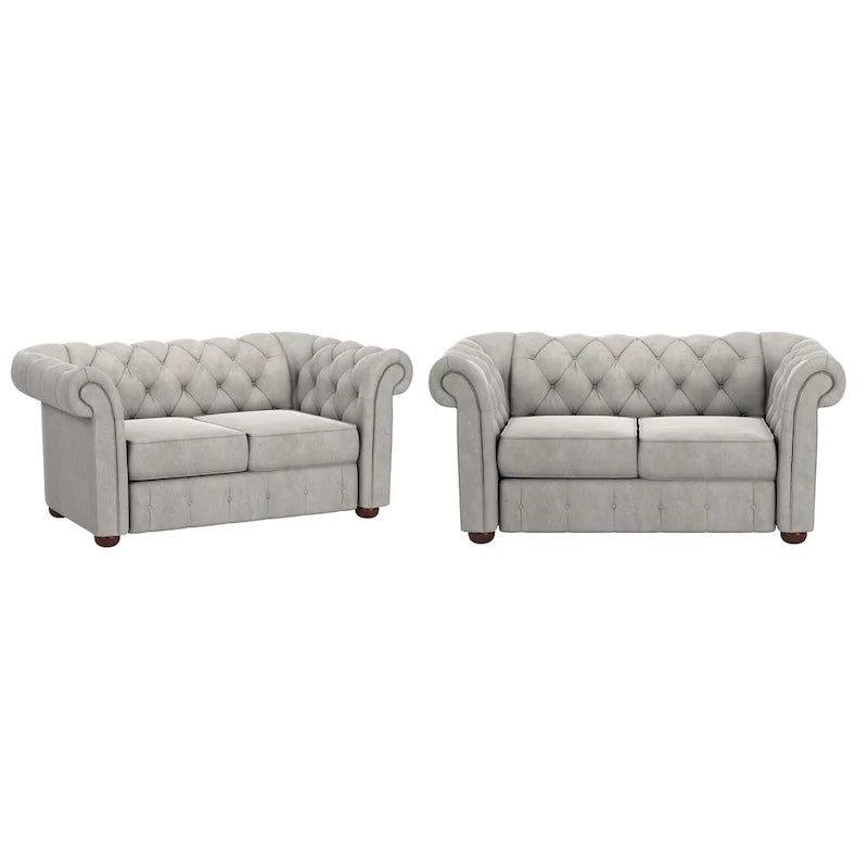 Chesterfield Loveseat with Button Tufting