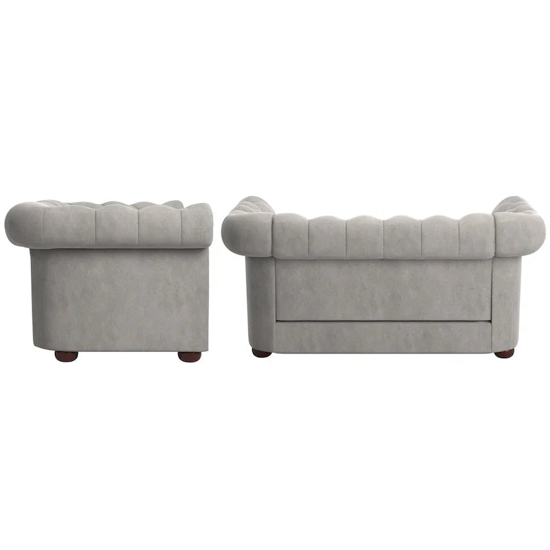 Chesterfield Loveseat with Button Tufting