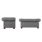 Chesterfield Loveseat with Button Tufting