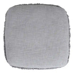 Solid Textured Stripe Pouf Ottoman