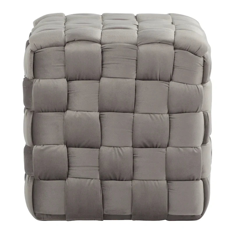 Braided Square Ottoman 16