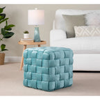 Braided Square Ottoman 16