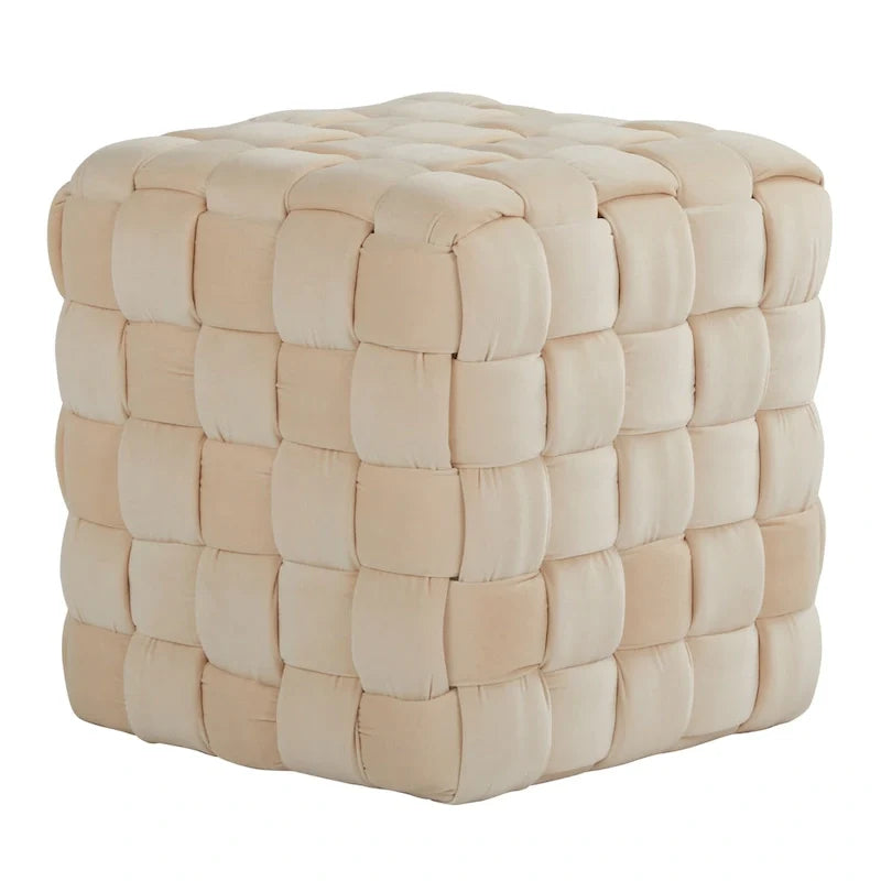 Braided Square Ottoman 16