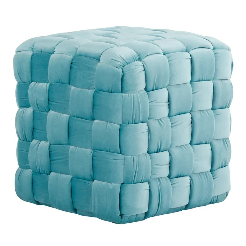 Braided Square Ottoman 16