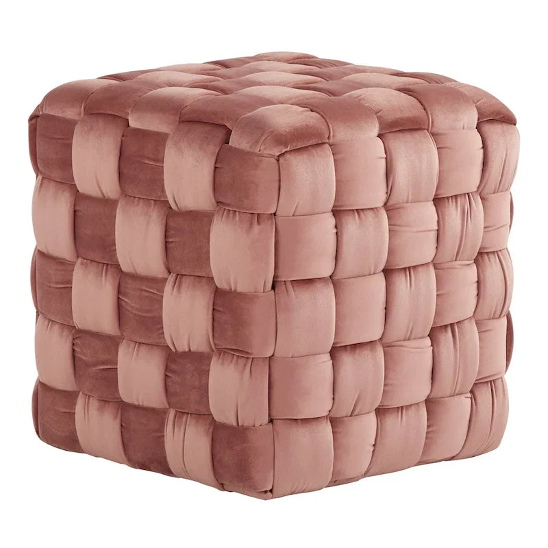Braided Square Ottoman 16