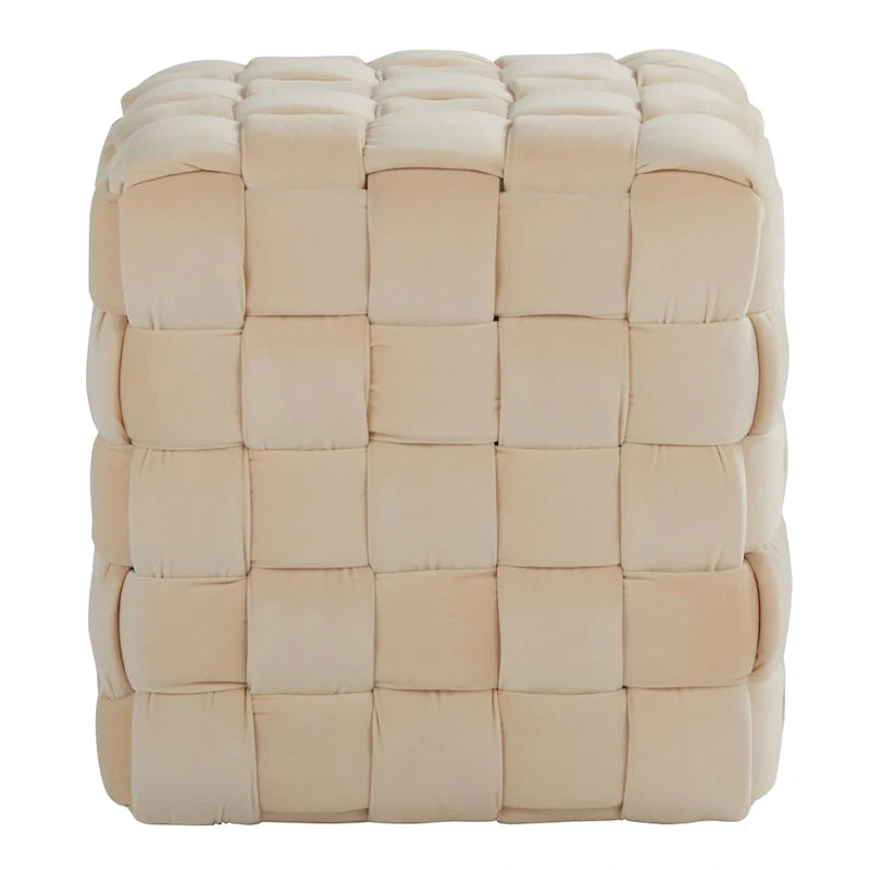 Braided Square Ottoman 16