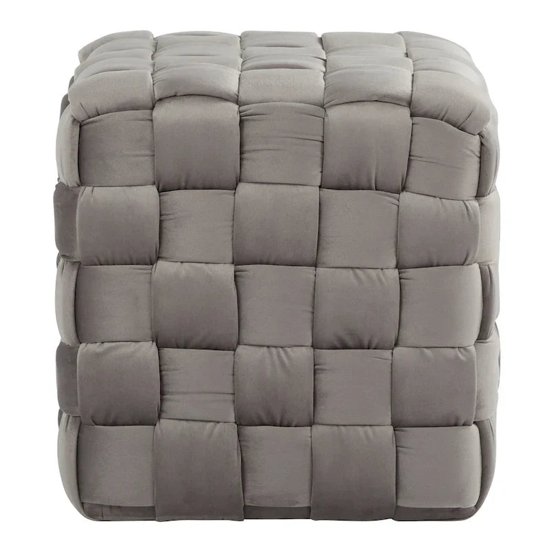 Braided Square Ottoman 16