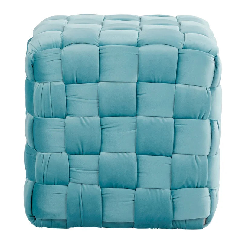 Braided Square Ottoman 16