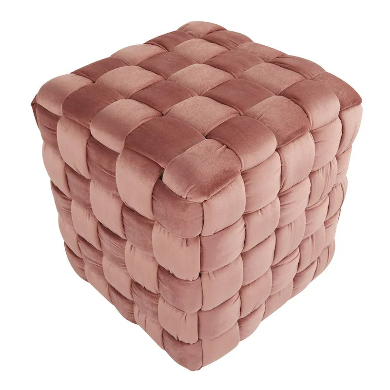 Braided Square Ottoman 16