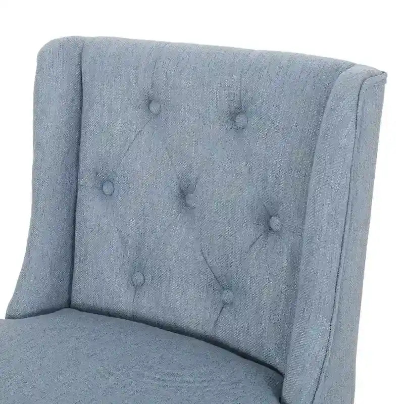 Button-Tufted Wingback Counter Stools (Set of 2)