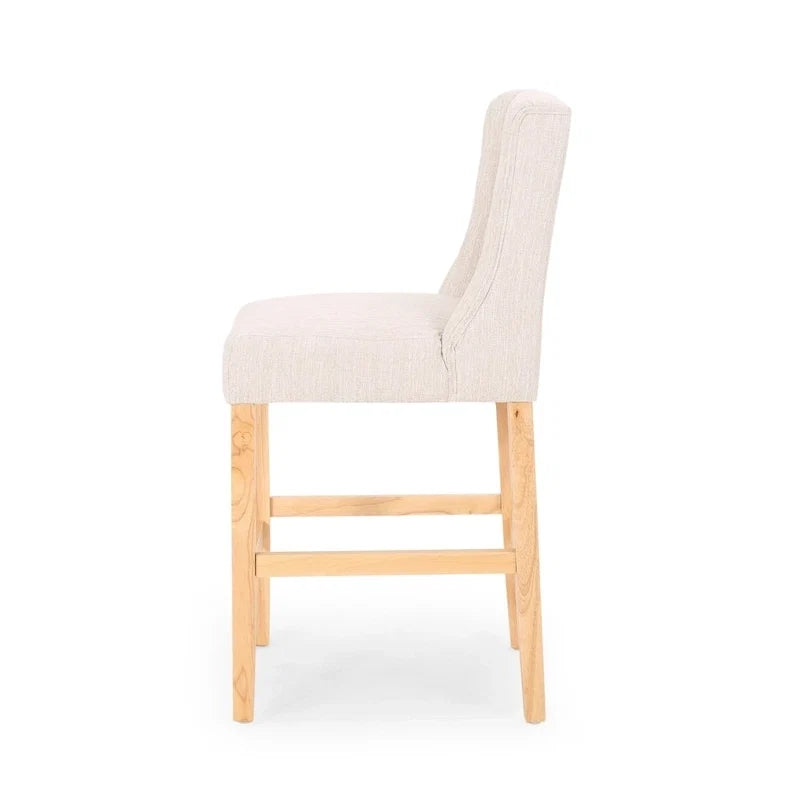 Button-Tufted Wingback Counter Stools (Set of 2)