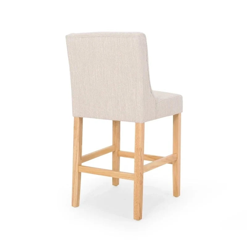 Button-Tufted Wingback Counter Stools (Set of 2)