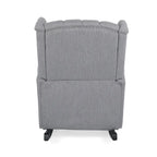 Fabric Tufted Wingback Rocking Chair