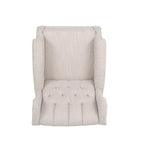 Fabric Tufted Wingback Rocking Chair