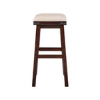 Backless Barstool with Faux Leather Seat